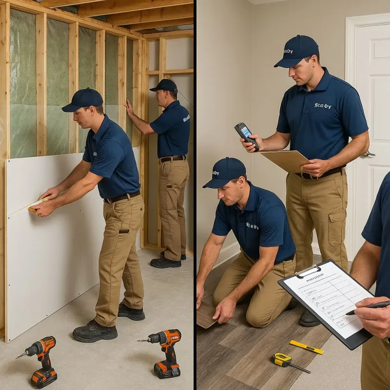 Repairs and Reconstruction process in Urania, LA